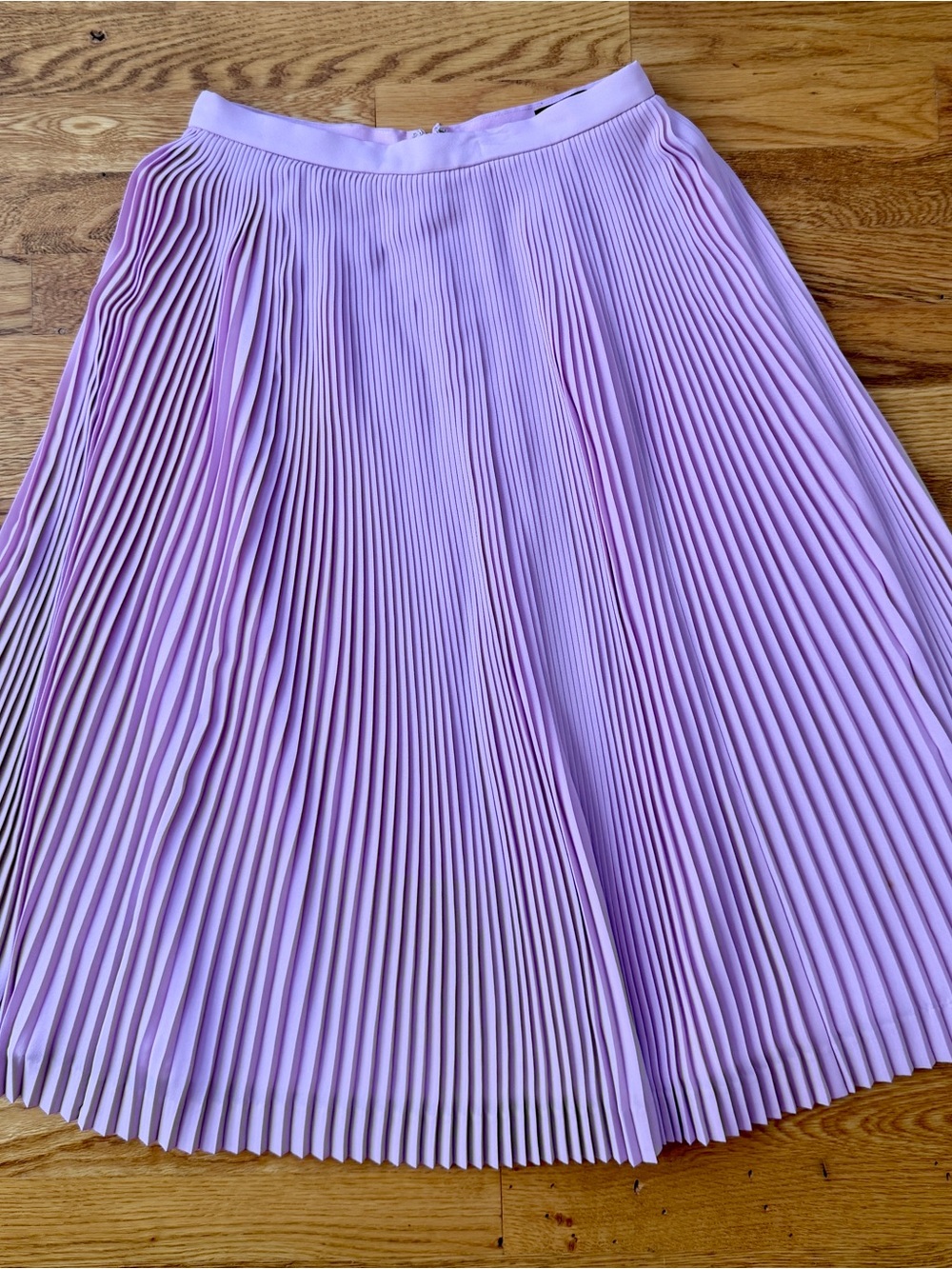 J Crew Pleated soft pink Midi Skirt - Women size 0